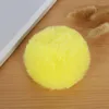 Porte-clés 8cm Pas de porte-clés Boule de fourrure Imitation Rex Fake Making Peluche Diy Pendant Vêtements Accessoires