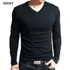 Camisetas masculinas elásticas camisetas de camiseta em visita de manga longa para homens para lycra masculina e camisetas de algodão Man Roupas de roupas de camiseta Tees 230301