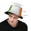 Bérets Style Irlande Drapeau Seau Chapeaux Femmes Léger Randonnée Pêcheur Printemps Chapeaux