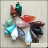 CAR DVR CHARMS Mixed PenDum Stone Circar Cone Pendants For Jewelry Making Hangings Fashion Partihandel Drop Leverans Fynd Components DHXR9