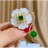 Brooches National Style Shell Pearl Retro Pins For Women Suit Fashionable Brooch Dress Accessories Corsage Christmas Gift