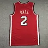 GH Zach Lavine Bull Demar Derozan Maillot de basket Chicagos Derrick Rose Lonzo Ball Rouge Blanc Taille S-XXL