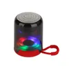 Mini LED Flashing Light Bluetooth Compatible Högtalare Färgglada LED Night Light Portable Smart Wireless Indoor Outdoor Audio Support TF Card FM Radio