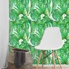 Wallpapers Tropical Rain Forest Plant Wallpaper Pvc Waterproof Self Adhesive Wall Sticker Palm Leaf Furniture Stickers