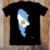 T-shirts pour hommes Chemise pour hommes ARGENTINA MAP FLAG UNISEX T-SHIRT Hip Hop SHORT Sleeve