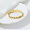 Bangle Classic Design Roman siffror Rostfritt stål Sex Zircon Gold Color Charm Armband Fashion Jewelry Luxury Accessories for Women