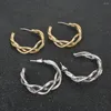 Brincos de argola 30 mm C Forma Coréia para Mulheres 2023 Geometria Golden Silver Metal Creole Jóias Presente