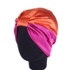 Roupas étnicas 2023 Moda Muslim Silk Head embrulhe BONNET Cap para mulheres Catinho de cetim Capéu de cabeceira para a cabeça Ladies Helwear Acessórios para cabelos