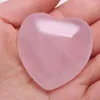 Pendant Necklaces Natural Crystal Stone Pendants Nonporous Heart Shape Rose Quartz Charms For Jewelry Making Necklace Bracelet Women Gift