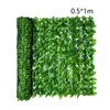 Decorative Flowers Artificial Leaf Screening Roll UV Fade Protection Privacy Hedging Wall Landscaping Garden Fence Screen For Indoor Outdoor