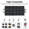 Flashfish 50W power Banks Battery USB Light System 110V 220V Fabric Folded Folding Foldable Portable Charger Solar Panel for Laptop Mobile Phone