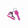 10 färger Designer 3D Silicone Sneaker Keychains With Multi-Color Defense Knyckel Kniv Män Kvinnor Högkvalitativa Ring Fashion Shoes Keychain och utomhusverktyg 80ry