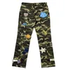 Men's Jeans Camo Pants Baggy Jeans Hip Hop Trousers for Men Oversize Cargo Streetwear Denim Y2k Man Trendyol Woman Casual Green Men's Z0301