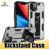 Hidden Bracket Stand telefoonhoes voor iPhone 14 13 Pro Max 12 Mini 11 XS Max XR 8 Plus Protector Cover Izeso