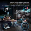 2023 Nyaste AR VR Switching Smart Glasses HMD 4K OLED VIDEO SMART 3D GLASS 200 tum stora sceen Stereo -högtalare 2D/3D SMART Video glasögon