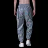 Spodnie damskie capris męskie linie Rainbow Refleksyjne jogger sweapants harajuku hip hop taniec fluorescencyjne spodnie streetwear noc sporty swobodne spodnie 230301