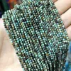 Perles 2 3 4mm naturel facettes turquoises africaines gemme entretoise en vrac pierre pour la fabrication de bijoux Bracelet à bricoler soi-même collier accessoires