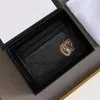 Bags Womens Designer Cards Holders Black Lambskin Mini Wallets Coin purse Leather Bag Handbags Tiger Snake Long wallet for Men 2023