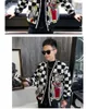 Heren Jackets DF024 Fashion Men's Coats 2023 Runway Luxe Europese ontwerpfeeststijl Kleding