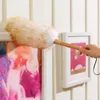 Pure Lampswool Duster Beech Handle Household Cleaning Dusters Housekeeping cleaning tool feather duster wholesale and free shipping Wholesale