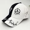 Ball Caps Fashion Cotton Dad Hat Black and White Patchwork Baseball Cap Graffiti Snapback Fashion Sport Hats For Men Men Hip Hop Capsj230228