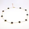 Nieuwe luxe 10 klaver hanger ketting sieraden voor vrouwen Gift9956341