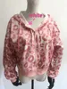 Dames hoodies sweatshirts Deeptown preppy stijl roze luipaardprint y2k harajuku oversized dames vintage rits gesnipt top schattige jas 230301