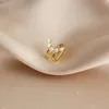 Brincos de backs Moda de clipes elegantes Ear rivais para mulheres para mulheres minimalistas pérolas cartilagem conjuntos de punho de puão falso