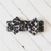 Accessori per capelli Fascia per capelli con fiocchi di leopardo per bambini Fasce per capelli pieghettate per bambini Copricapo per turbante largo per ragazza