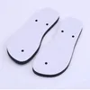 Sublimation Flip Flops blank white Slippers for beach wedding Pool Party kids men Women PVC rubber bottom sandals DIY heat printing slipper