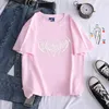 女性用TシャツコットンTシャツファッション美学パターンバンド男性/女性プリント半袖オールマッチホップユニセックスストリートウェア