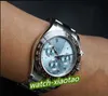 Con scatola originale Orologi da uomo Luxury Top automatico platino quadrante blu ghiaccio quadrante lunetta in ceramica cronografo 116506 116515 orologio da uomo