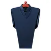 Hommes Polos Hommes Polo Printemps Smart Casual Classique Rayé Hommes À Manches Longues Coréen Slim Fit Mâle Tops Marque Vêtements