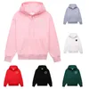 Women's Hoodies Sweatshirts Hooded Coate Hoodie Ammi Hoodies For Women Men Men Houd van borduurpatroon Letter Gedrukt Losse type Rood Pink Sweatshirt met lange mouwen