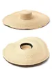 Sombreros de ala ancha Diseñador de rafia Sombrero de sol de gran tamaño para mujer Protección UV Playa gigante Señoras Lager 25CM Boda grande