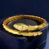 BUIGARI Serpentine scale designer bracelet unique pour femme diamant Plaqué Or 18K reproductions officielles mode luxe Ne se fanent jamais cadeau exquis 011