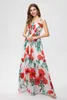 レディース2ピースドレスレディーファッション春夏花柄の花柄の長いドレス女性スーツセットスリムデギンエレガントなシェイプサンドレス