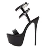 Sexy Pumps Shoes Woman Fetish Ultra High Heels For Women Platform Stripper Bowknot Buckle Pumps Party Shoes Thin Heels