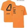 Formuła 1 Męskie koszulki Oficjalna strona internetowa Nowa f1 McLaren x Sparco 25. rocznica TEE Casual Sports T-shirt z krótkim rękawem wyścigów wyścigowych