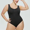 Kvinnors shapers kropp kvinnor stora sömlösa bodysuit tätt passande korsett elastiska öppna räckvidd smalmonterade för 3xl