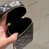 CC Bag Damen-Handytasche, klassisch, Frühherbst, goldfarbene Metallkugel, verstellbare diagonale Schulterkette, Mini-Diamantgitter, luxuriöse Designer-Handtasche mit Klappe, 19 x 11 cm