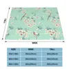 Blankets Plant Flowers Birds Blanket For Couch Bed Super Soft Cozy Plush Microfiber Fluffy Lightweight Warm Bedspread 80"x60"