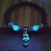 STRAND LUMUSE FLUORESCENTE SKULL BRACKET PUNK STIJL KRANDKAND GLOWEND IN DE DONKERE SIERAMEN HANDMADE MANNEN GIFTEN