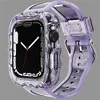 Smarta remmar Transparent TPU -skyddande Case Wave Bling Strap Watchband Sport Armband Fit Iwatch 8 7 6 SE 5 4 3 för Apple Watch 38/40/41mm 42/44/45mm armbandsband