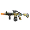 New M416 لعبة بندقية مع 15000 PCS ماء صديق للبيئة يدويًا ومسدس رش كهربائي 2 في 1 هلام من لعبة Gel Ball Blaster for Kids Factory بالجملة