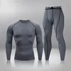 Men's Tracksuits Winter Thermal Underwear Men Warm First Layer Man Undrewear Set Compression Quick Drying Second Skin Long Johns Sport 2 Sets 230301