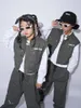 Stage Wear Chinese Style Jazz Dance Performance Costumes For Kids Ballroom Hip Hop Rave Clothes Girls Festival DQS11112