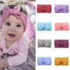 Haaraccessoires Toddler Baby Girl Bow Headband Nylon Solid Color Stretch Cute Fashion Band Sets For Girls