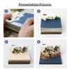 Decorative Objects Figurines Omoshiroi Magic Castle 3D Notepad 2023 Calendar Memo Pad Block Notes Hary Design Note Paper Stationery Accessories Novelty Gif 230228