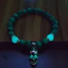 STRAND LUMUSE FLUORESCENTE SKULL BRACKET PUNK STIJL KRANDKAND GLOWEND IN DE DONKERE SIERAMEN HANDMADE MANNEN GIFTEN